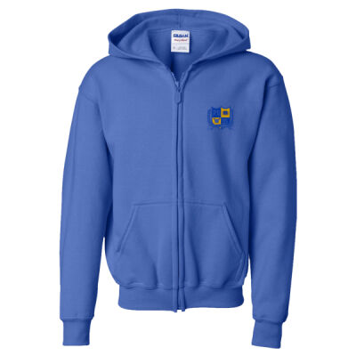 LC - Heavy Blend™ Youth Full-Zip Hooded Sweatshirt Thumbnail